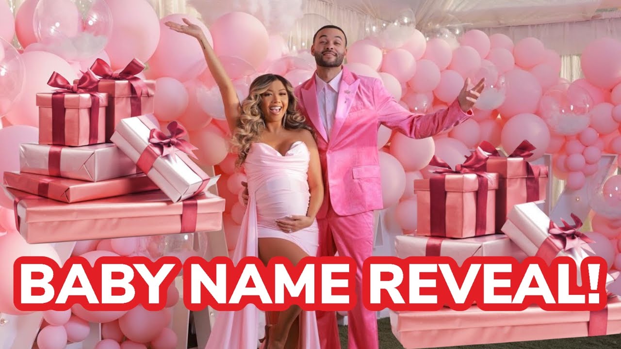 OUR BABY'S NAME REVEAL! *AND OPENING ALL OF HER GIFTS!*