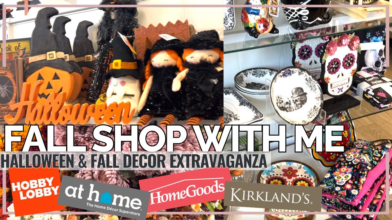 2024 FALL & HALLOWEEN SHOP WITH ME | Follow Me Around Hobby Lobby | At Home | HomeGoods | Kirklands