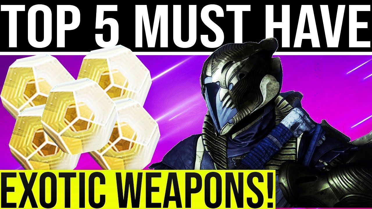 Destiny 2 Shadowkeep. TOP 5 MUST HAVE EXOTIC WEAPONS!! (2020)