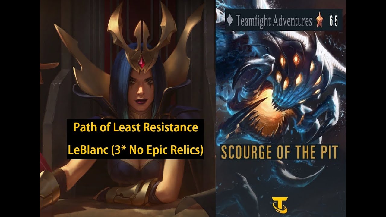 LeBlanc vs Baron Nashor (3* No Epic Relics) - Scourge of the Pit - Teamfight Adventures