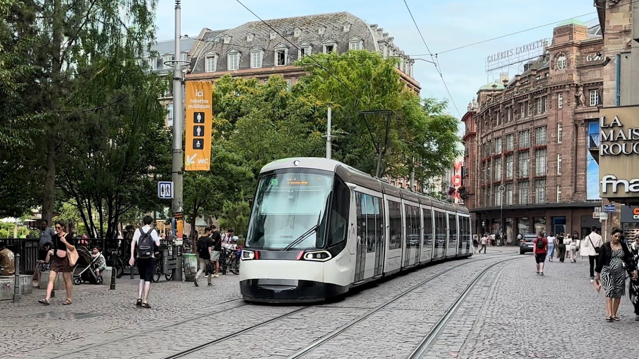 Public Transport￼ ❤️Strasbourg 🚋tramway#️⃣ intersection Homme de Fer🇫🇷France