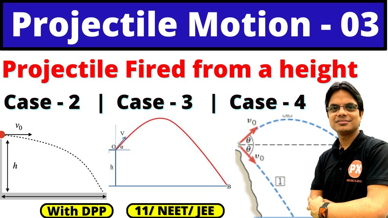 Projectile Motion Class 11 Physics Ch-4 | L -3 |  Motion in a Plane  |Projectile fired from a Height