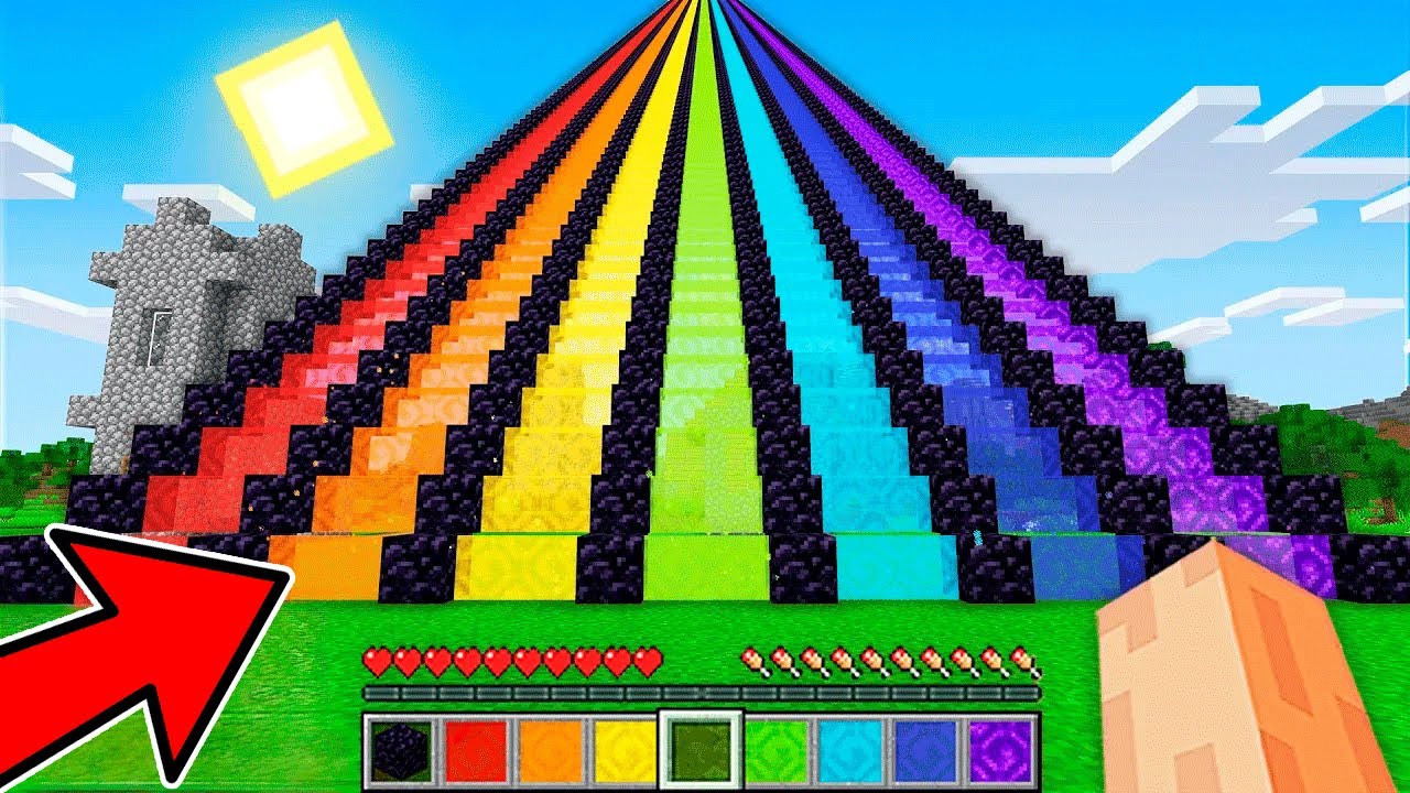 ESTAS SON LAS 7 ESTRUCTURAS MAS COLORIDAS DE TODO MINECRAFT  😨