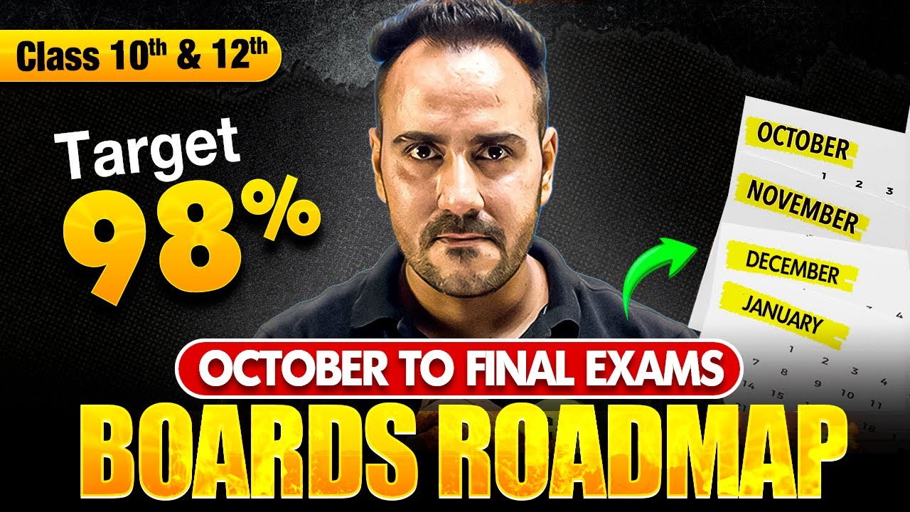 October to Final Exam Roadmap 🚀 | Score 98%+ in Board Exams 2025-26 | Ushank Sir