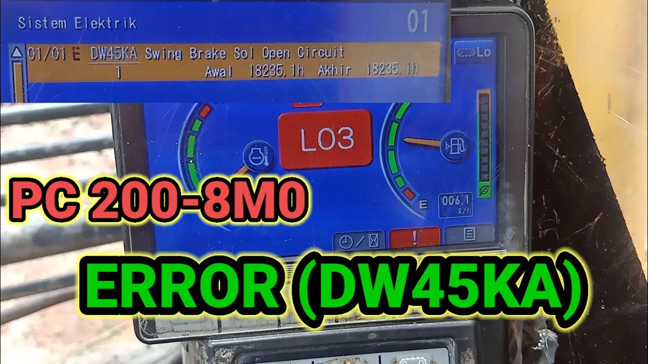 Mekanik #alatberat.Cara cepat mengatasi troubleshooting DW45KA #komatsu @Belajarmekanikpemula