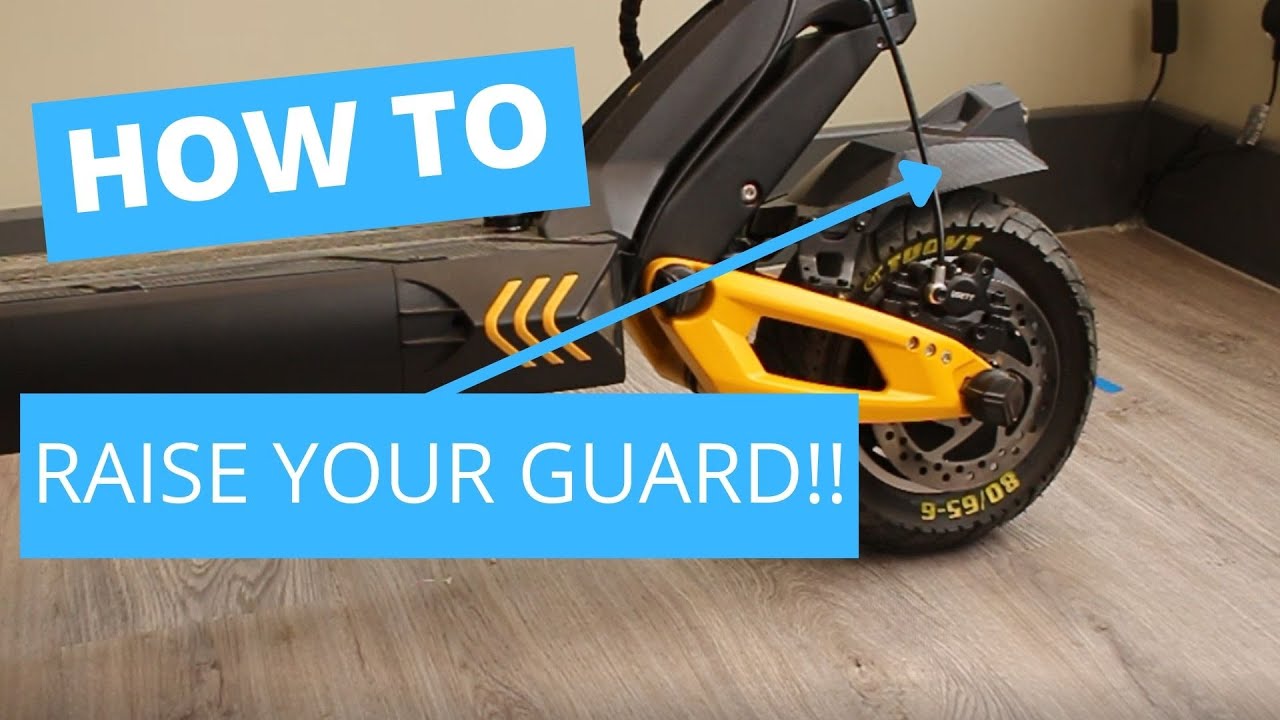 HOW TO MODIFY your VSETT 10+ mudguard. Raise your Guard!!