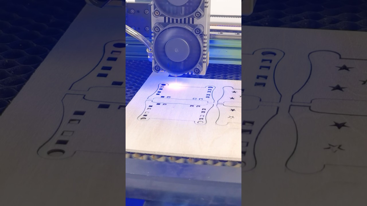 Laser Cutting a mini jewellery box - NEJE Laser Cutting Machine