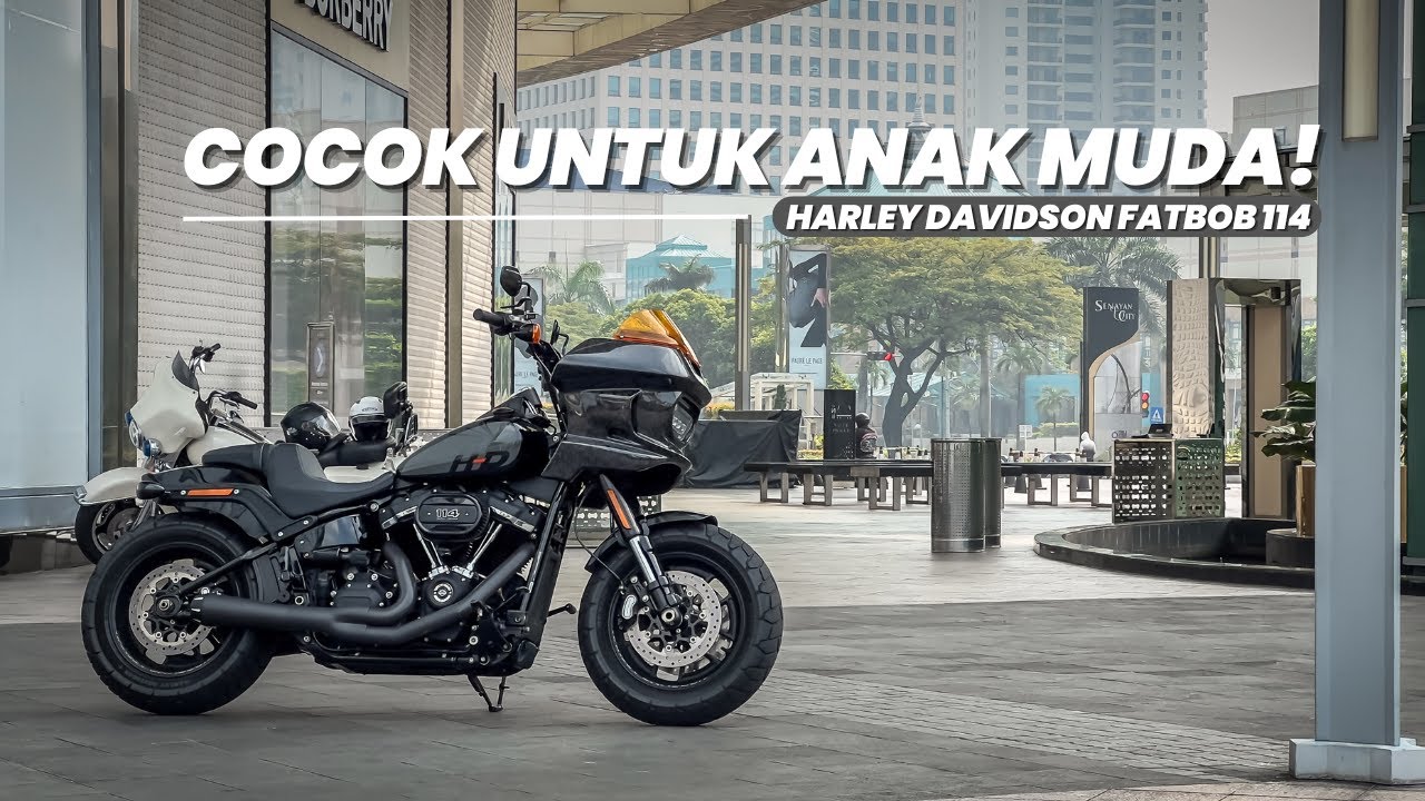 MOTOR GANTENG 😍 - NYOBAIN HARLEY DAVIDSON FATBOB 114 🔥