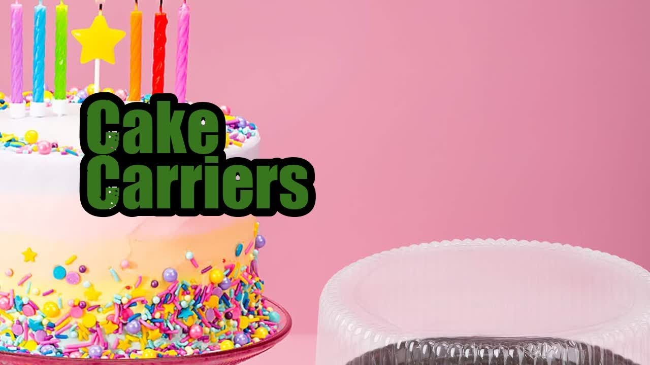 Review DOITOOL Plastic Disposable Cake Containers with Lids