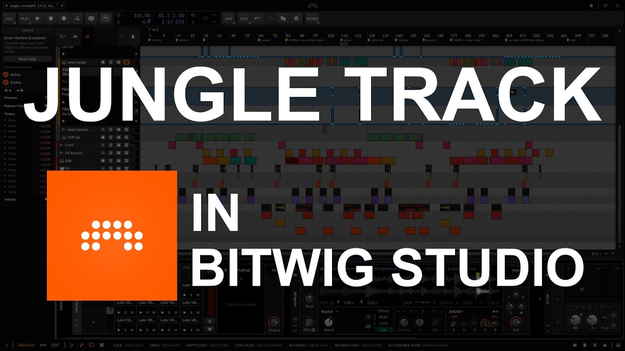 How I do JUNGLE in Bitwig Studio