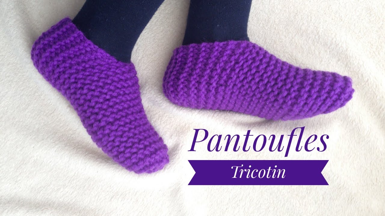 Comment faire des pantoufles au tricotin en commençant par le bout du pied (Tutoriel)