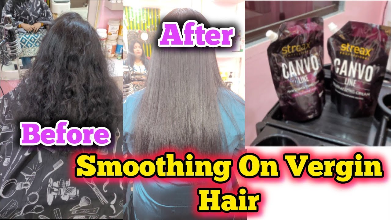 Virgin & Curly Hair Par Permanent Straightening Full Process | Step By Step Professional Tutorial