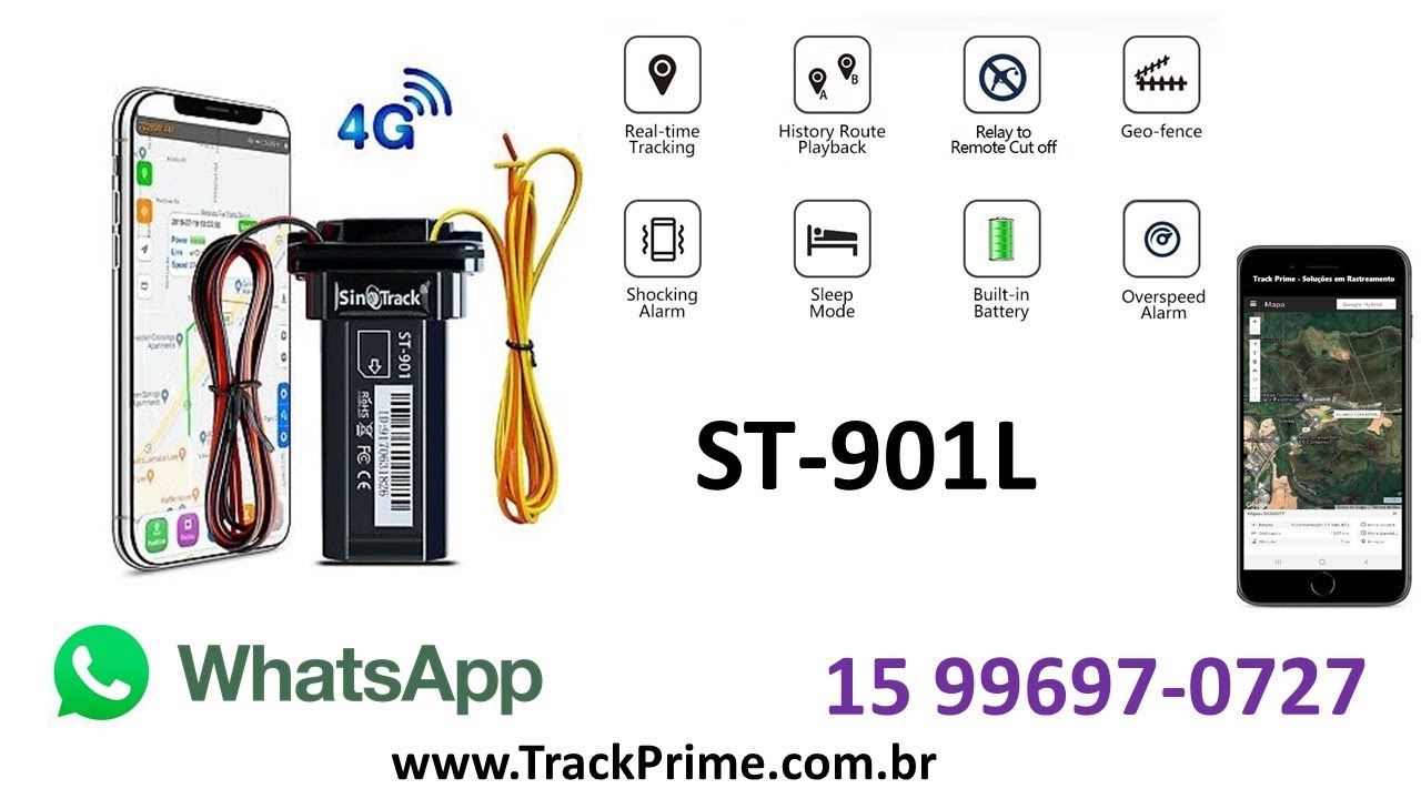 Rastreador Bloqueador SinoTrack ST-901L 4G - Unboxing, Instalação, Bloqueio e Desbloqueio e Dicas