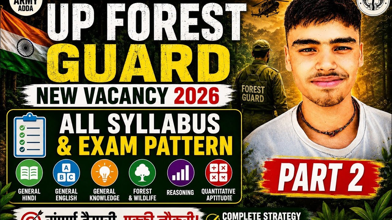 UP Forest Guard Vacancy 2026 | Full Syllabus + Exam Pattern Explained | Part 2