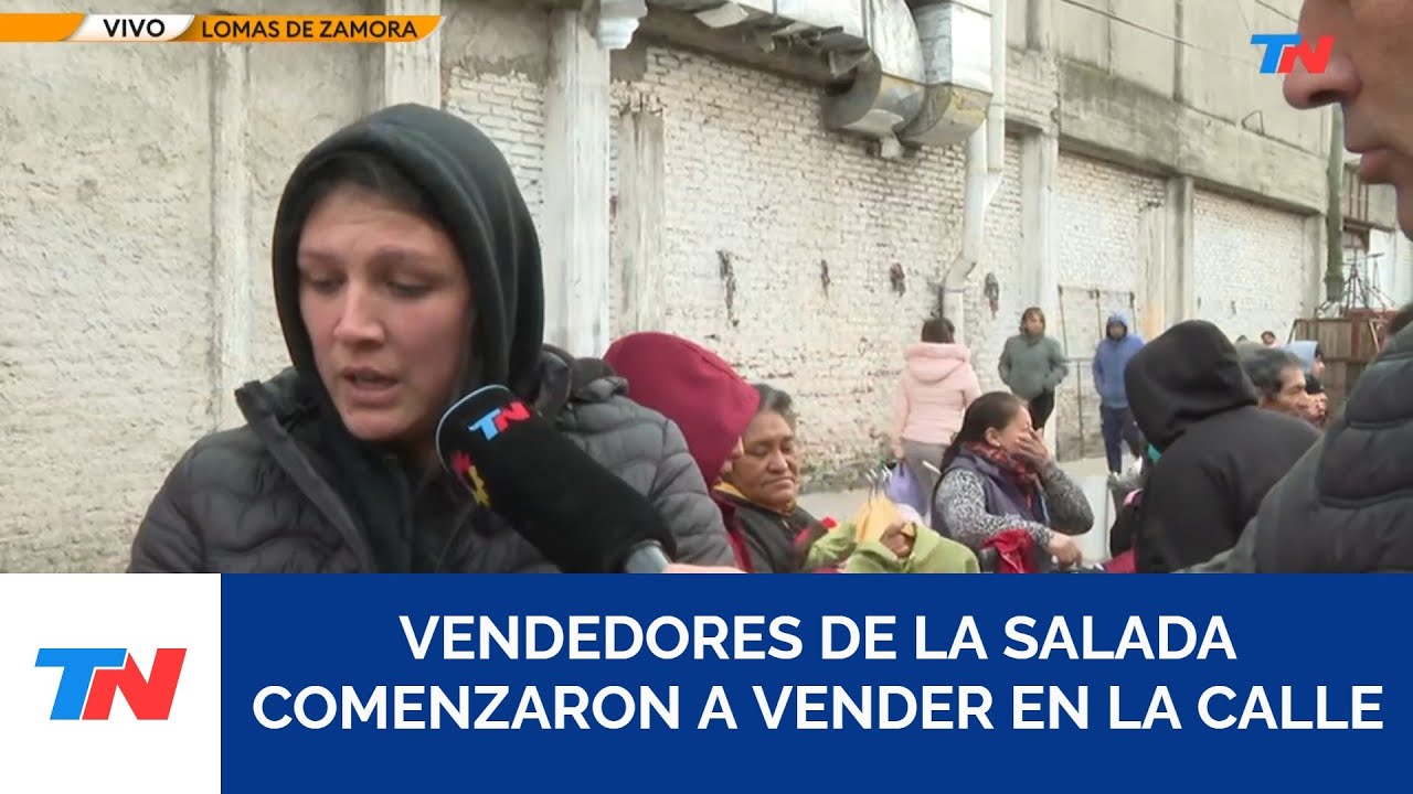 Vendedores de La Salada trabajan en la calle mientras la Justicia mantiene la clausura del predio