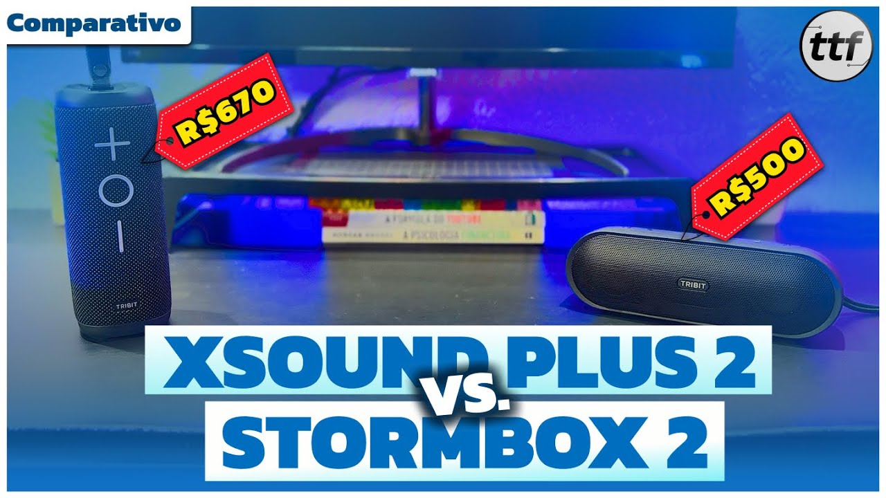 A diferença é EVIDENTE! - Tribit XSound Plus 2 vs Stormbox 2 - Comparativo