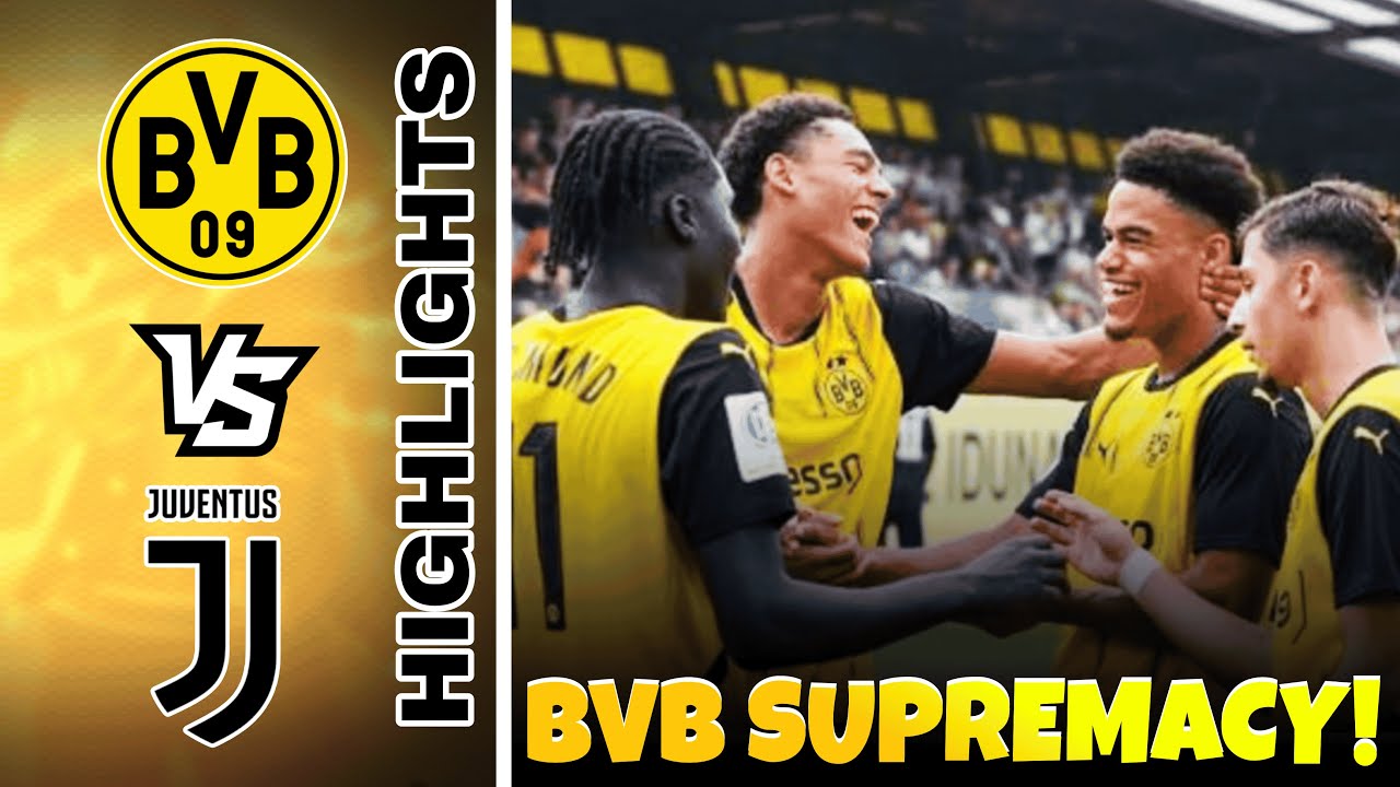Juventus vs Borussia Dortmund u19 |  UEFA Youth League football highlights | Juventus Highlights