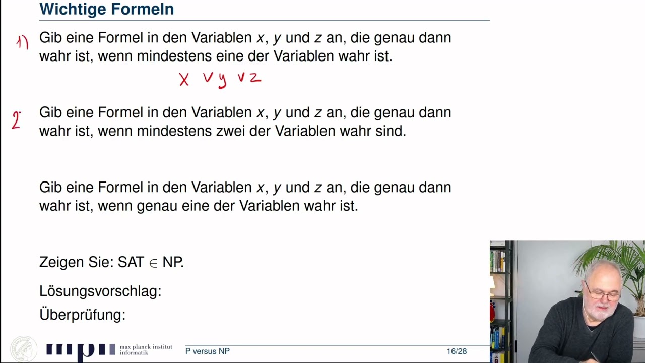 Das Erfüllbarkeitsproblem der Aussagenlogik SAT