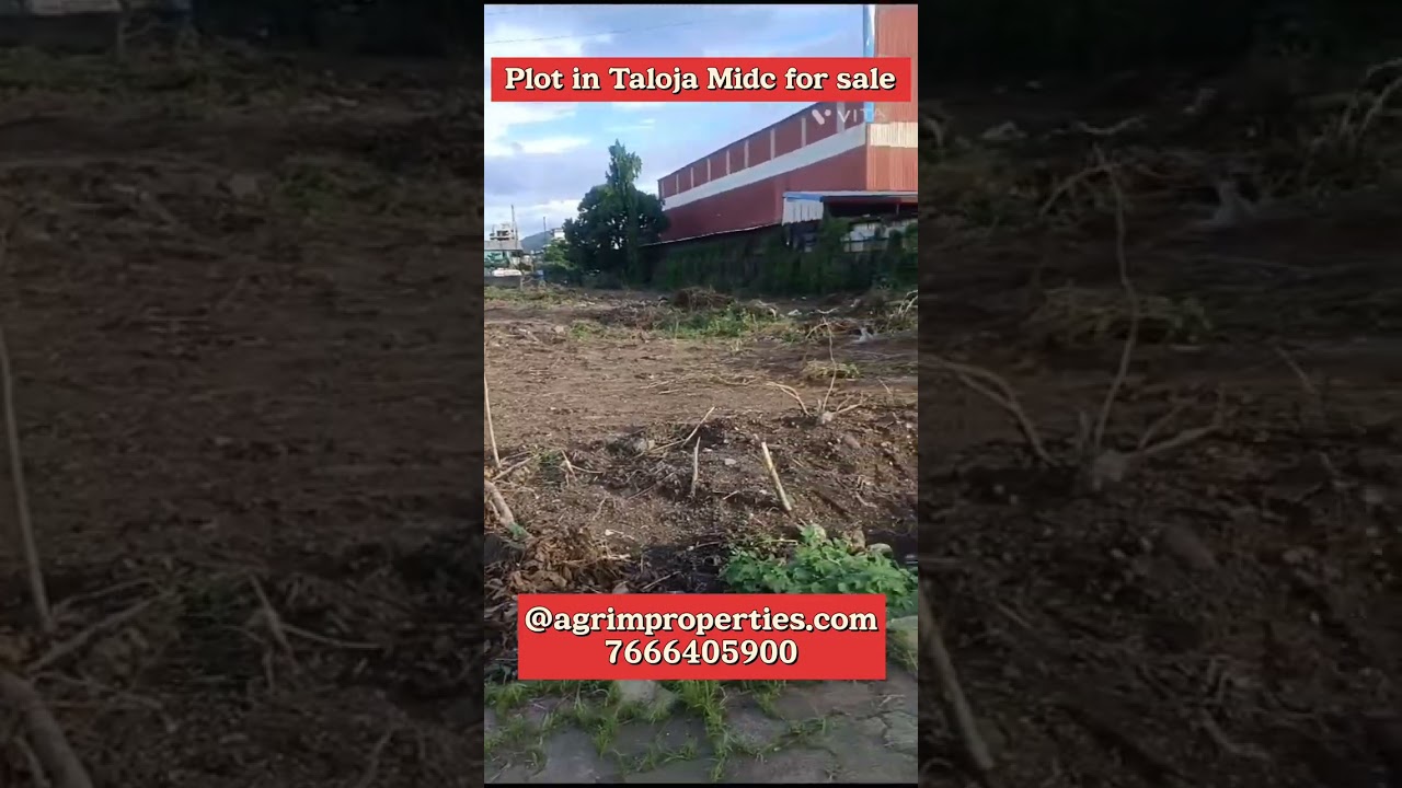 Road Touch plot for sale in Taloja Midc .call 7666405900