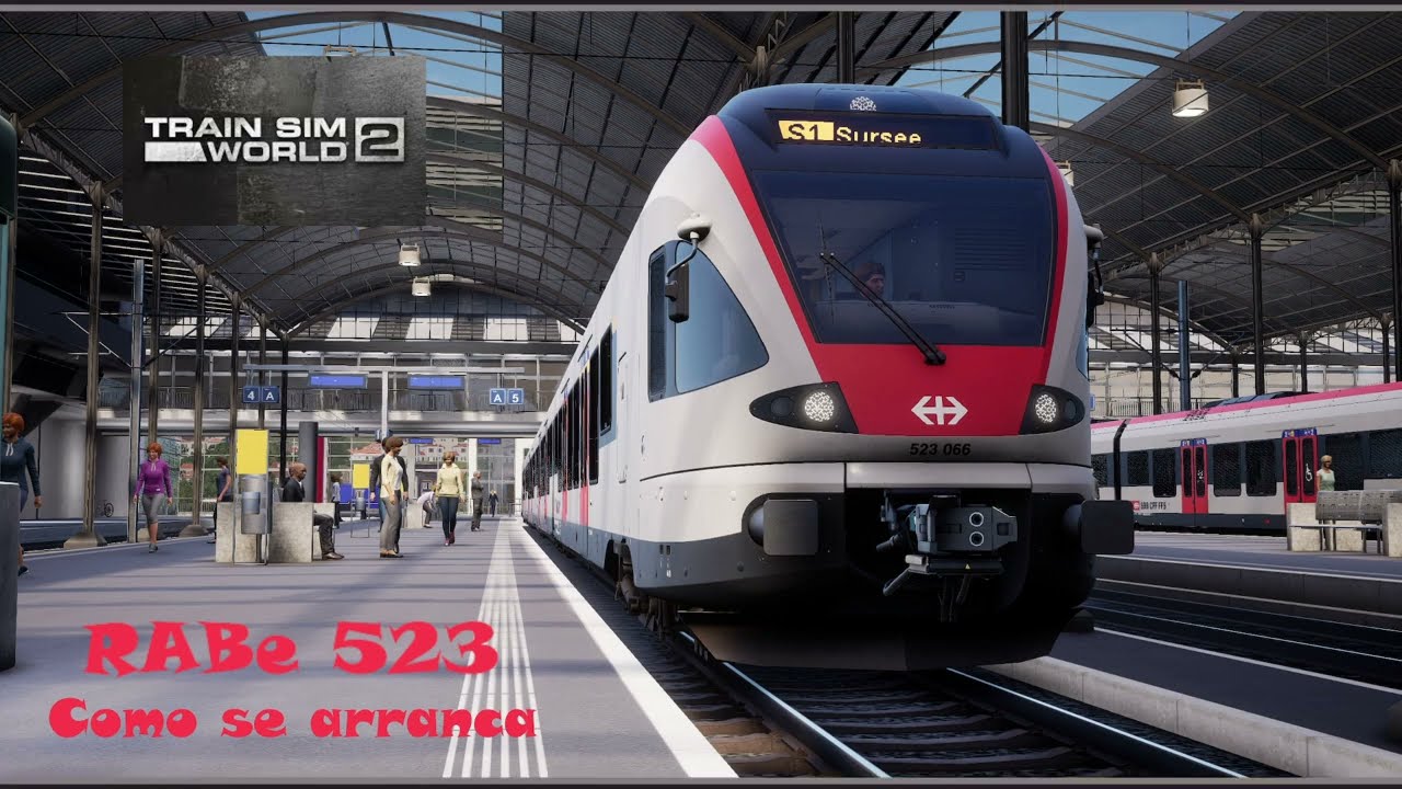 Train Sim World 2, Como arrancar la RABe 523, en el Dlc Luzern-Sursee, 1080/60 Fps.