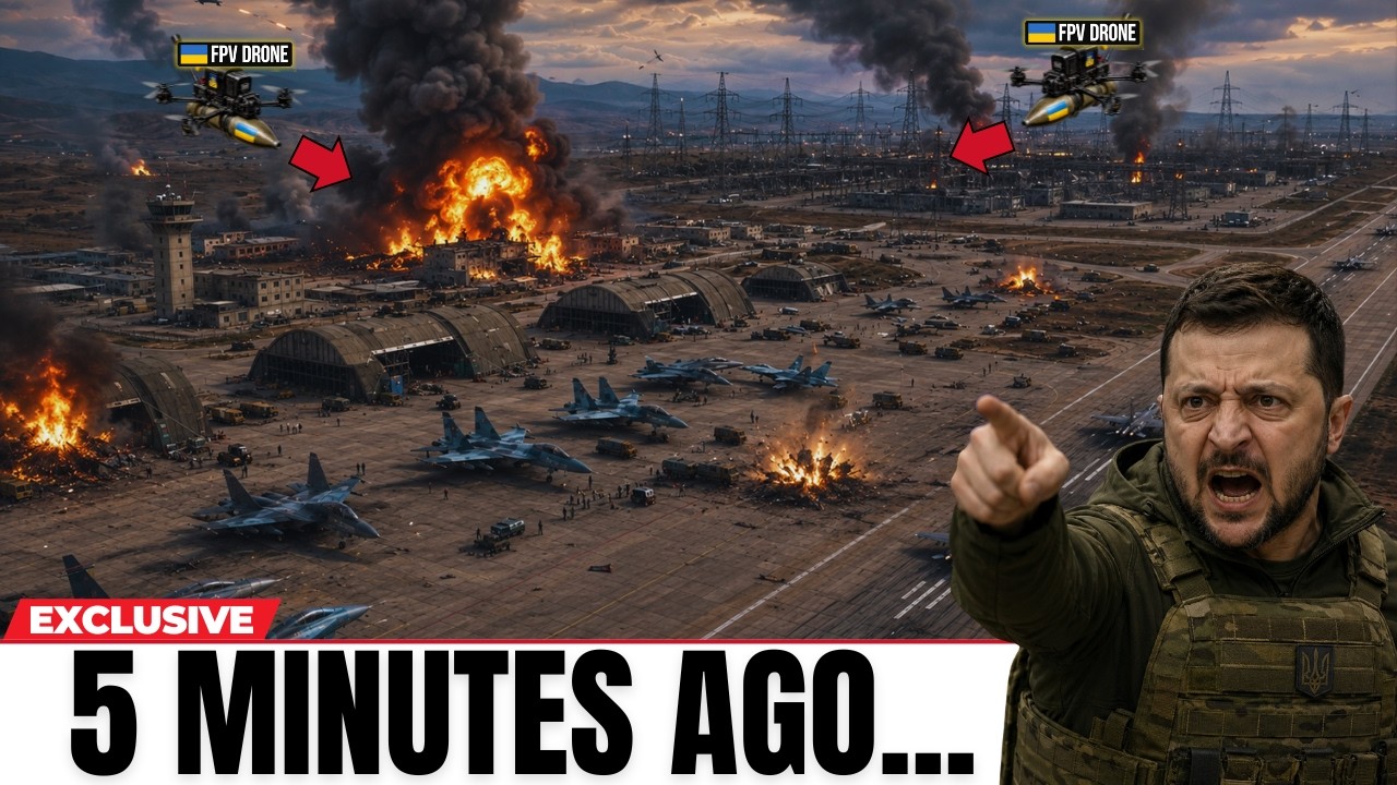 Ukrainian Drones Enter Belbek Air Base - 5 Minutes Later, Russian Defenses Collapse!