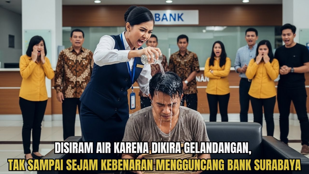 Disiram Air Karena Dikira Gembel ❗️ Tak Sampai Sejam Kebenaran Mengguncang Bank Surabaya
