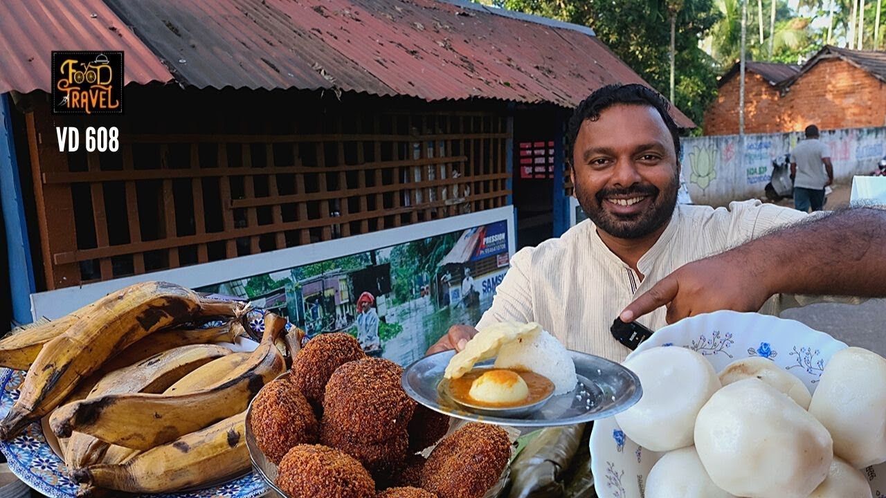 പുട്ടുകടയും കട്ലറ്റ് കടയും - Kodungallur Damodara Pappan's Puttu Kada + Kothamangalam Amala Cutlet