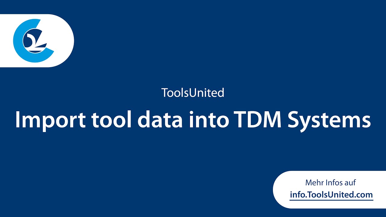 Import tool data into TDM Systems from ToolsUnited