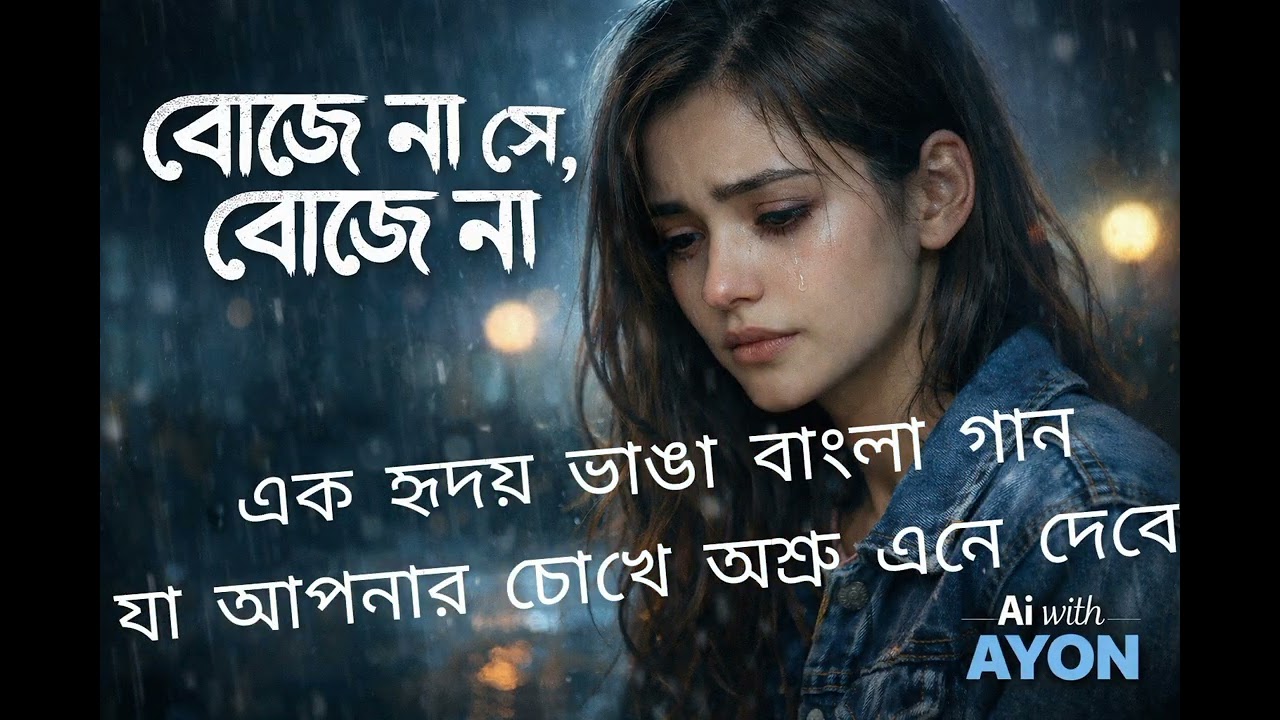 বোঝে না সে বোঝে না 💔 | Heart Touching Bangla Sad Song