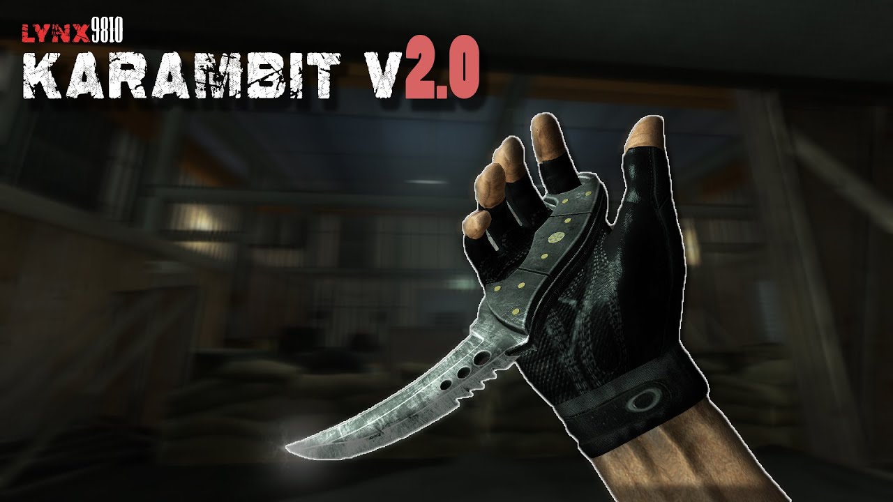 [CS:Source|Knife] Karambit v2.0 on Lynx9810 Animation!!