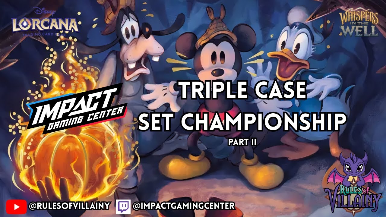 Disney Lorcana Triple Case Set Champs - Impact Gaming Center