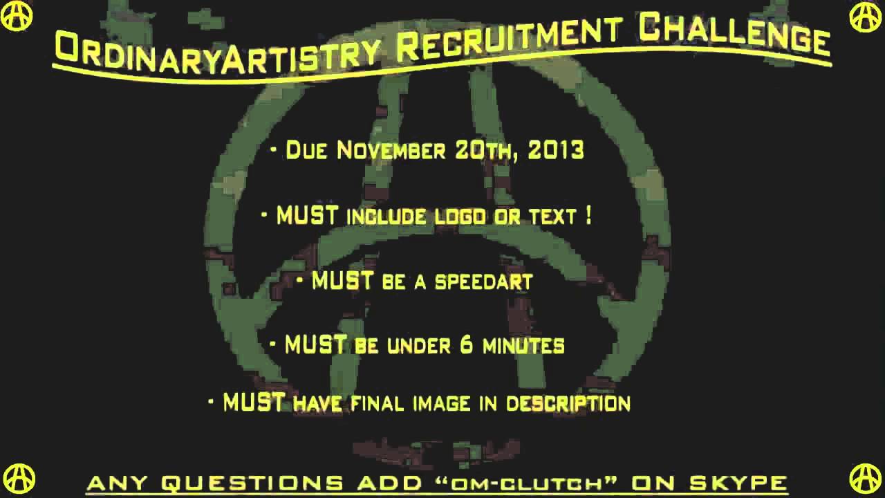 OrdinaryArtistry Recruitment Challenge ! [Closed]