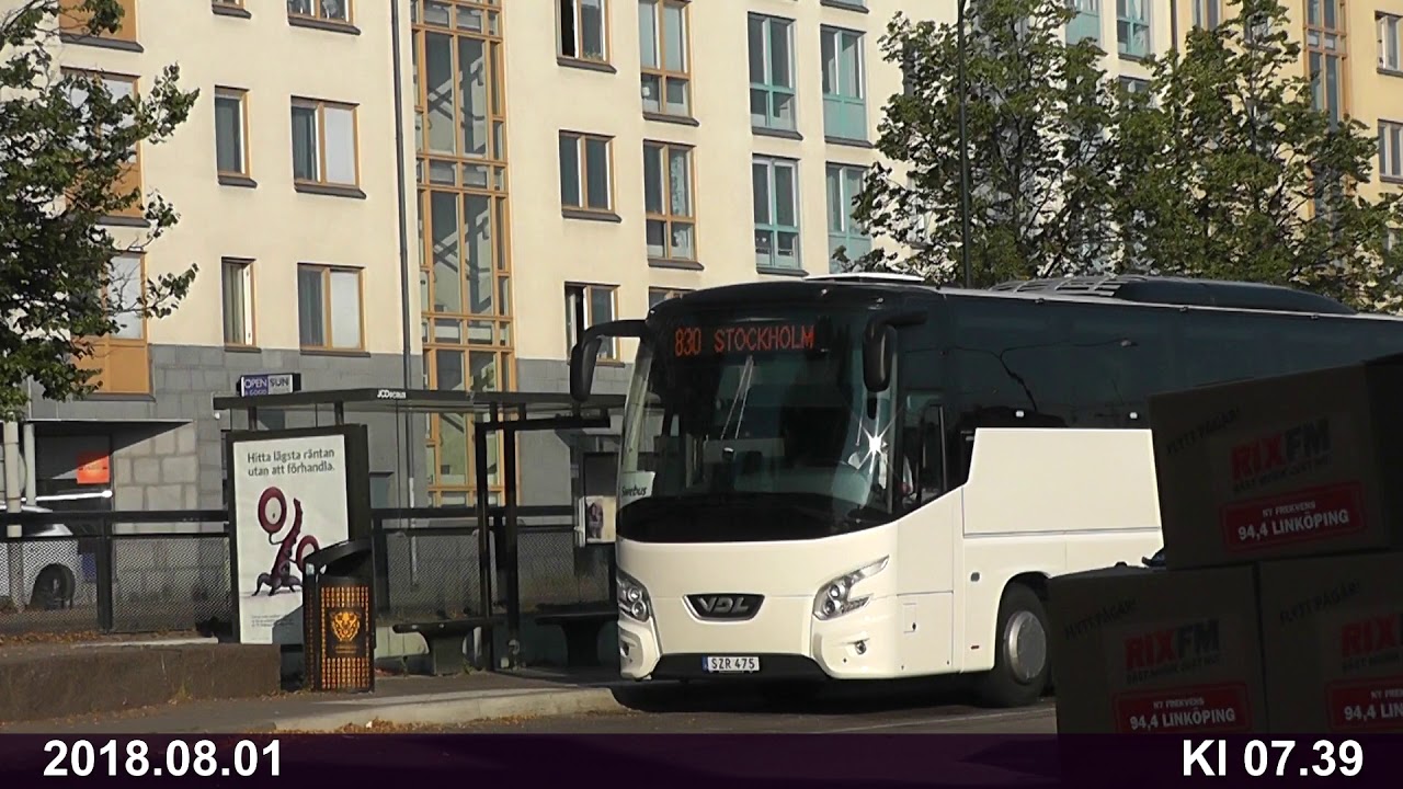 Fjärrbussterminalen Linköping Maj - Augusti 2018