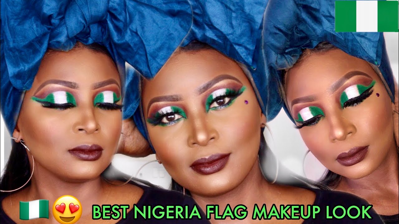 BEST NIGERIA FLAG INSPIRED MAKEUP LOOK || Ep 4 🇳🇬🇳🇬🇳🇬