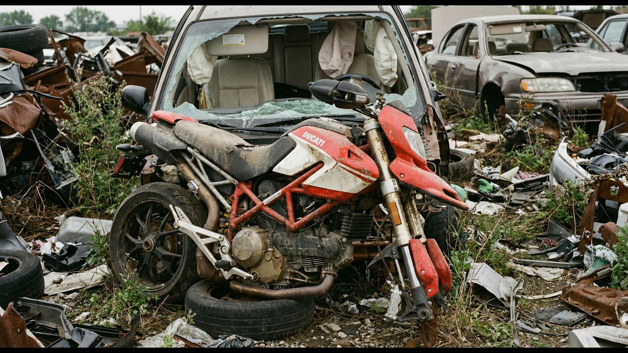 Полная реставрация заброшенного DUCATI HYPERMOTARD 796 | Возрождение забытого зверя