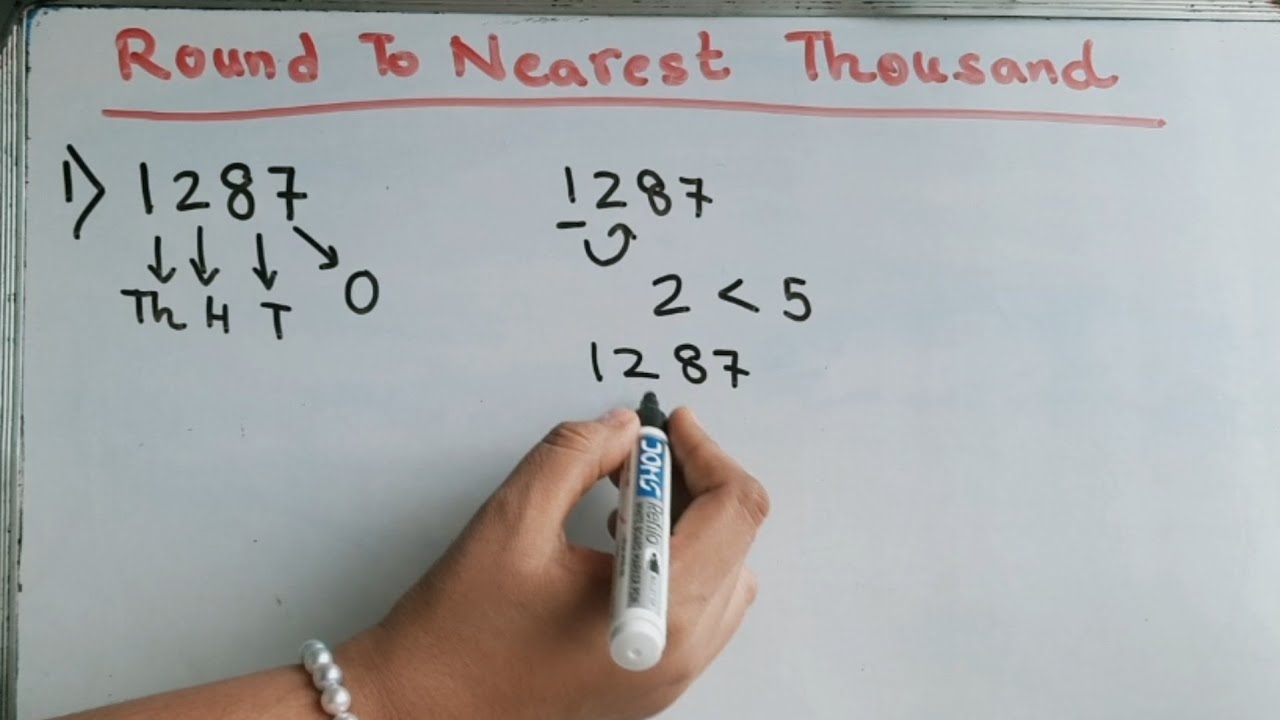 Rounding off numbers to nearest Thousand | Round off numbers @mathstubelearning123 