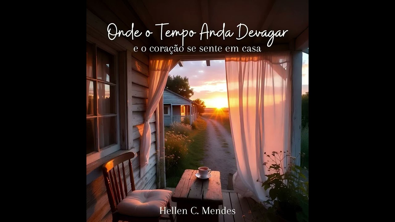 Onde o Tempo Anda Devagar e o coração se sente em casa . Letra e música de Hellen C. Mendes 