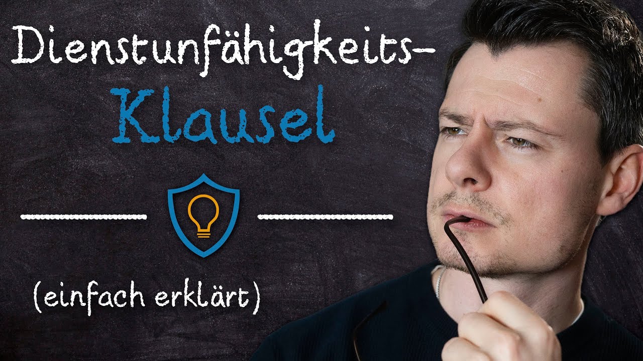 Dienstunf&auml;higkeitsklausel BU EINFACH erkl&auml;rt! (VMK Versicherungs-Lexikon)