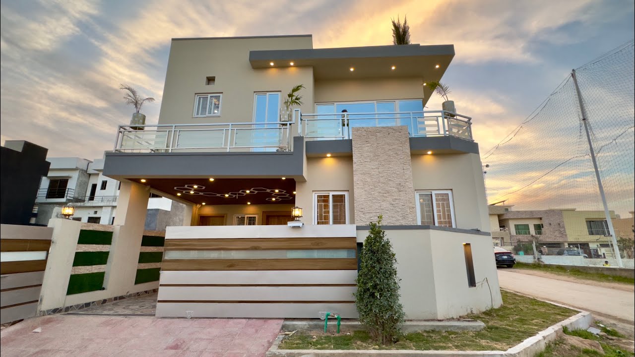 Fully Furnished 7 Marla Corner SUPER-LUXURY Designer House For Sale In Bahria Islamabad