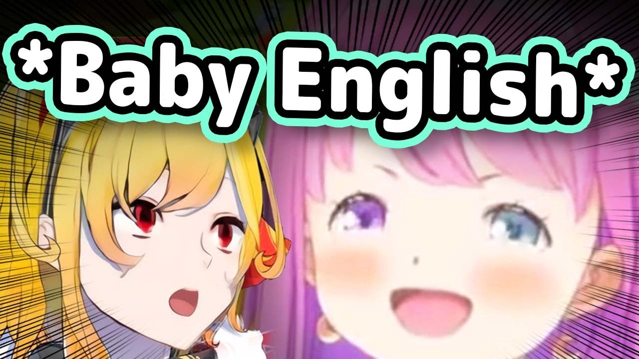 Luna Speaking Baby English With Kaela Gives Chat Diabetes【Hololive】
