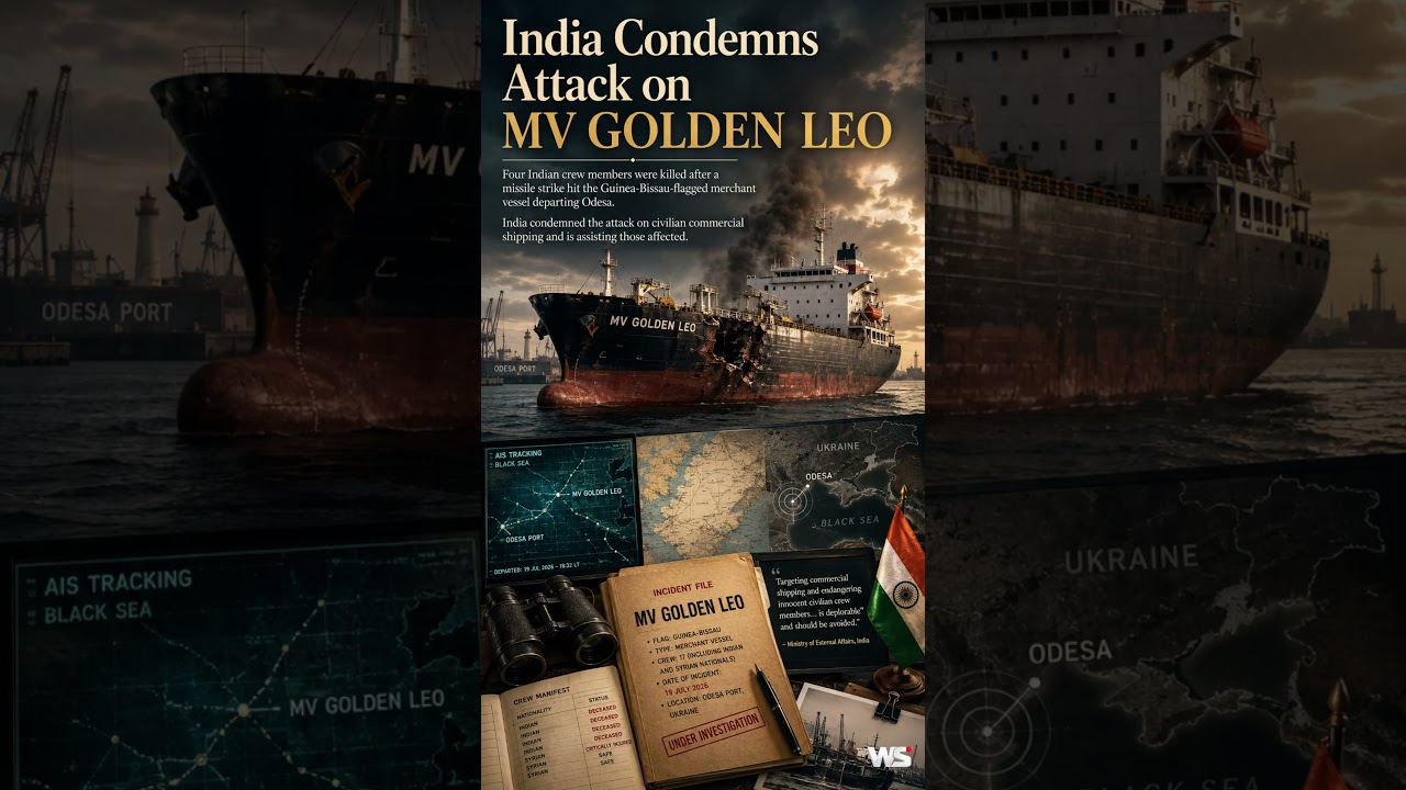 Four Indian Seafarers Killed After MV GOLDEN LEO Attack Near Ukraine's Odesa Port
