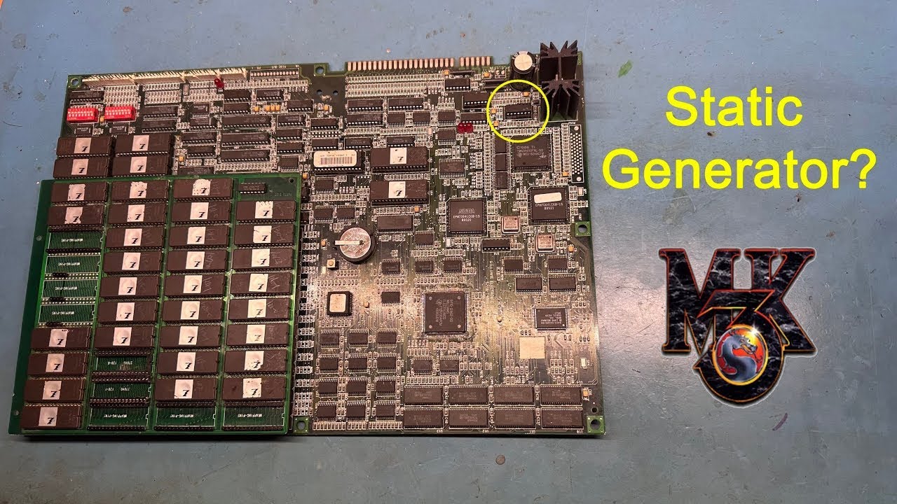 Midway Wolf Unit Arcade PCB Repair - Static In The Audio Solution