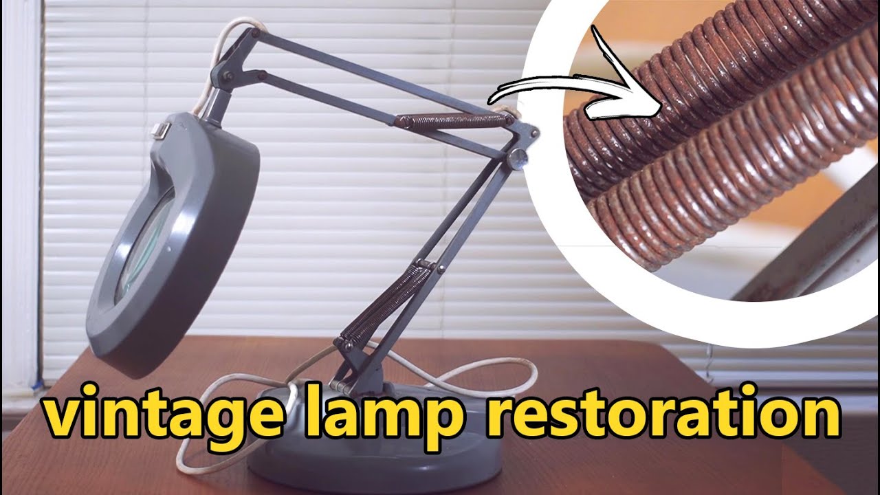 Vintage Magnifier Lamp  - complete teardown & restoration