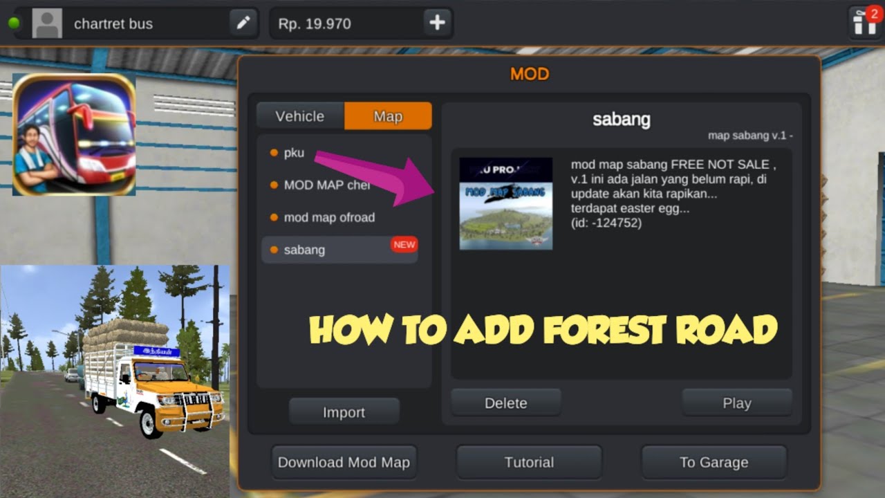How to add forest road #viral #youtube #indonesiabussimulator 
