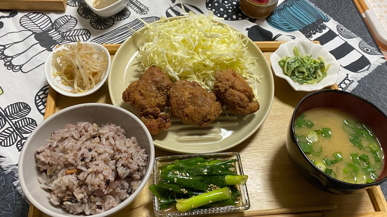 広島　Vlog#134 平凡な日常　フルタイム主婦　唐揚げ定食　簡単料理　時短料理　毎日ご飯🍚　犬のいる暮らし🐕