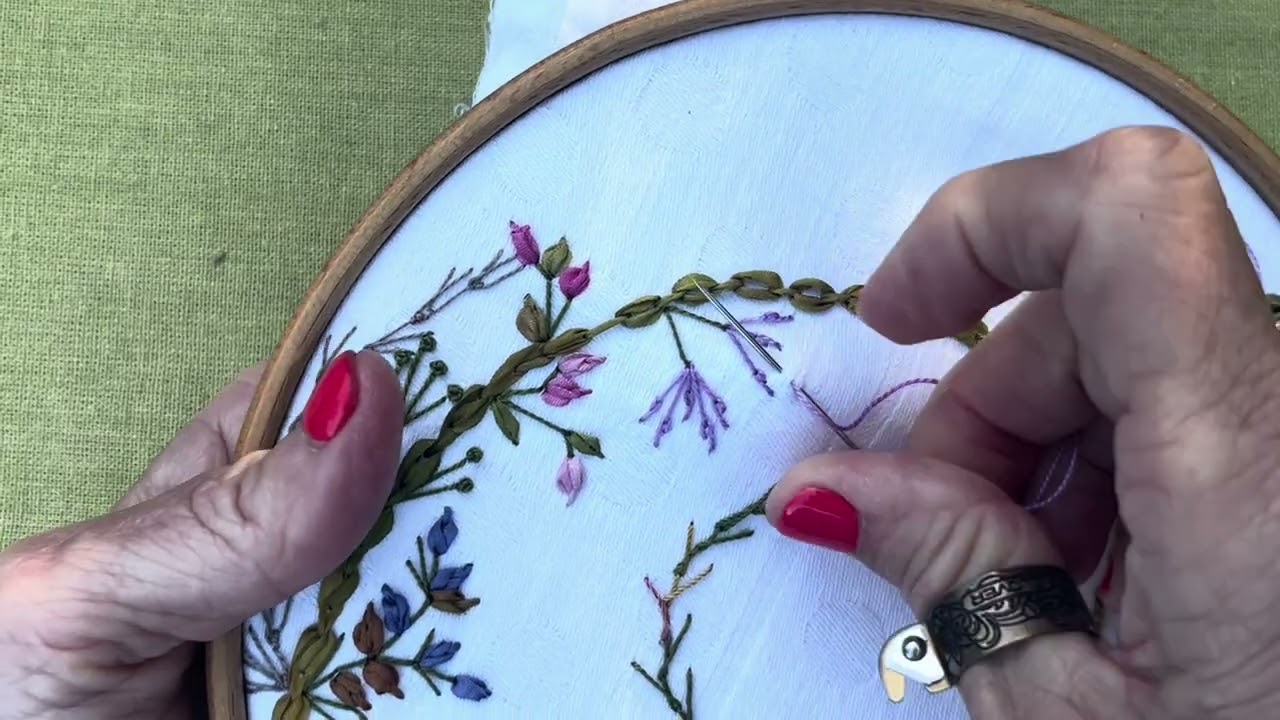 Snippets of my stitching life - a stitch combination for my book #embroidery #dailystitching
