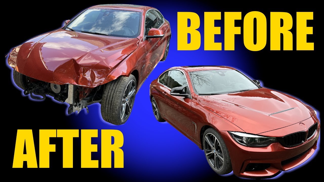 Rebuilding a salvage BMW F32 in 10 minutes