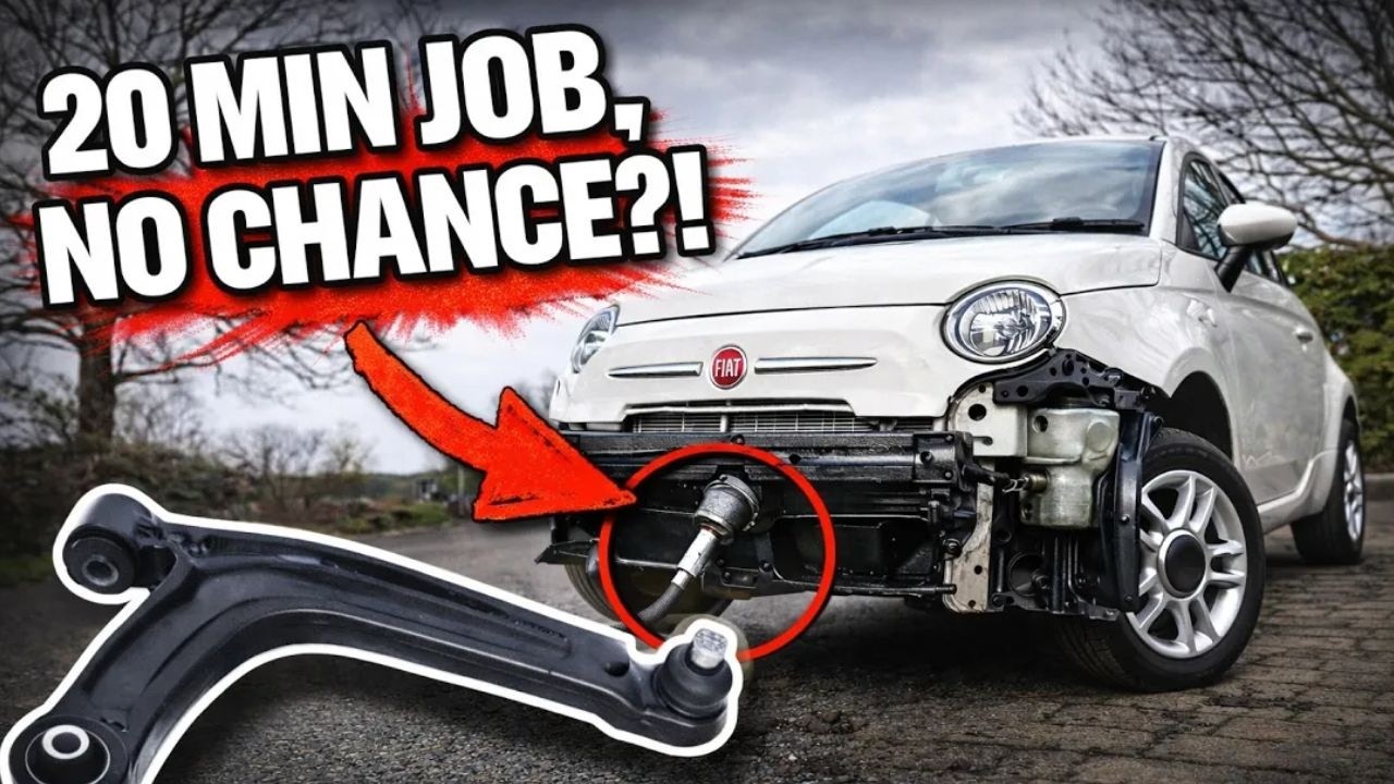Fiat 500 Lower Control Arm Replacement (DIY) – Why Is This Bolt So Hard To Reach?!