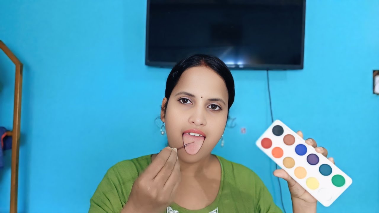 Asmr Spit painting on your face 🎨🖌️ 