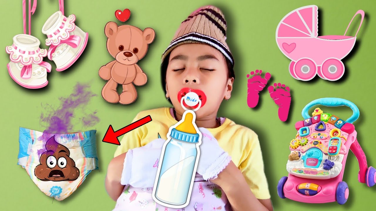 Pengen Jadi Bayi Lagi 💞 NANGIS KEJER Dedek Bayi Lucu EE 💞 Mainan Anak Perempuan 💞 Riska Incess